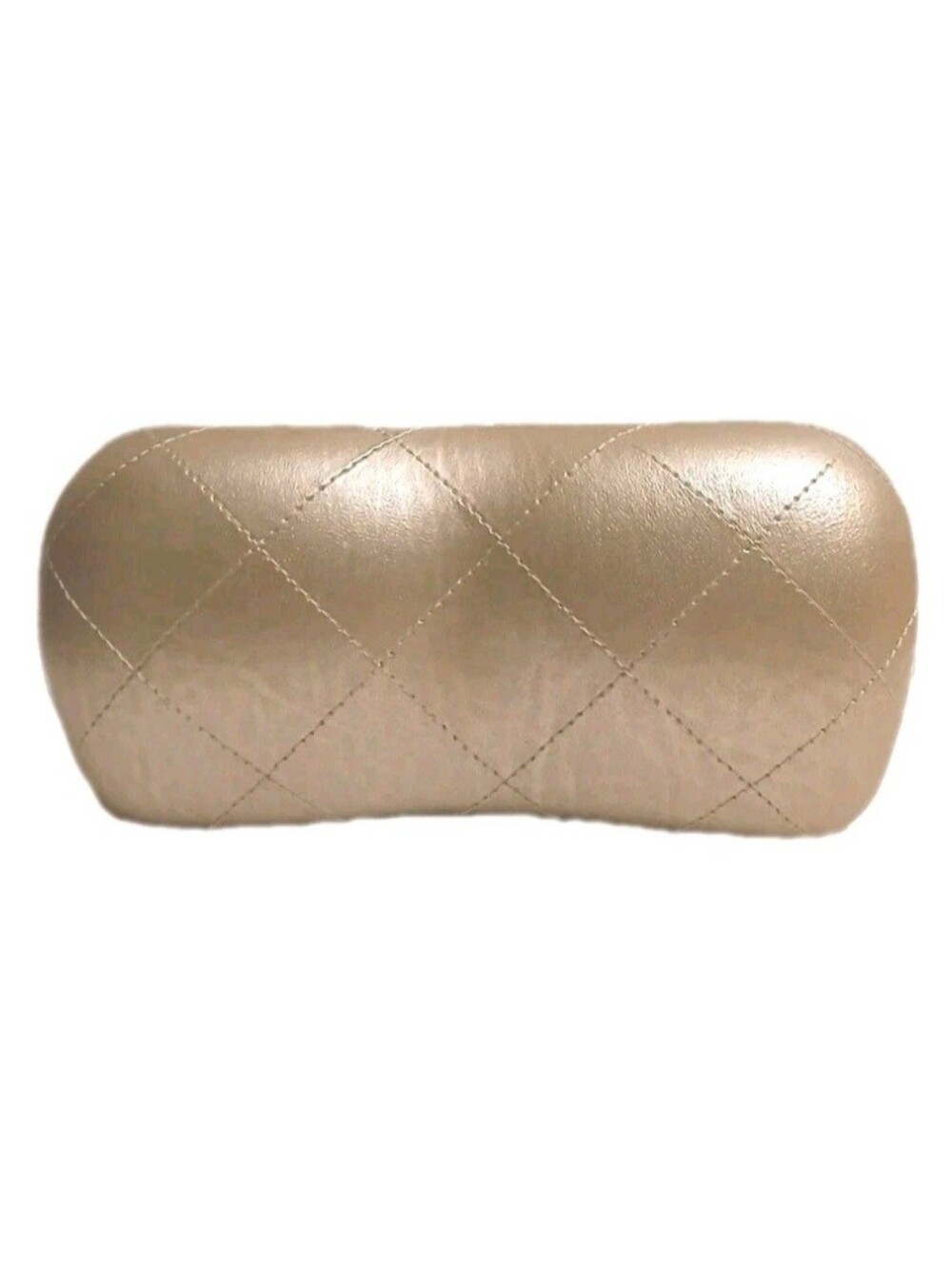CHANEL Rare Metallic Champagne Sunglasses Case, Lenscloth, & Gift Box - Picture 5 of 8